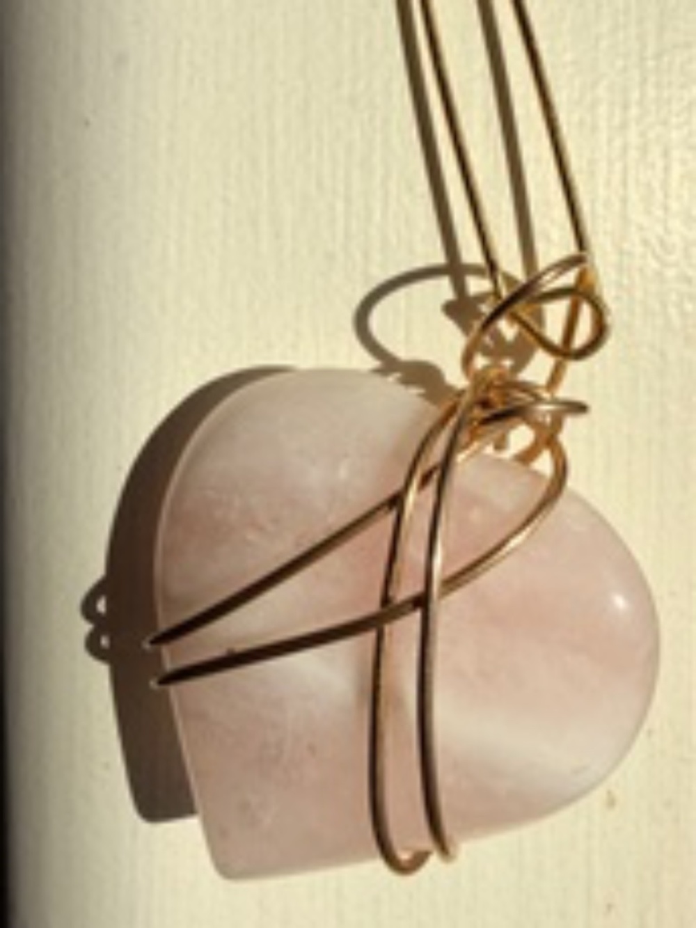 Kazuko Rose Quartz Heart